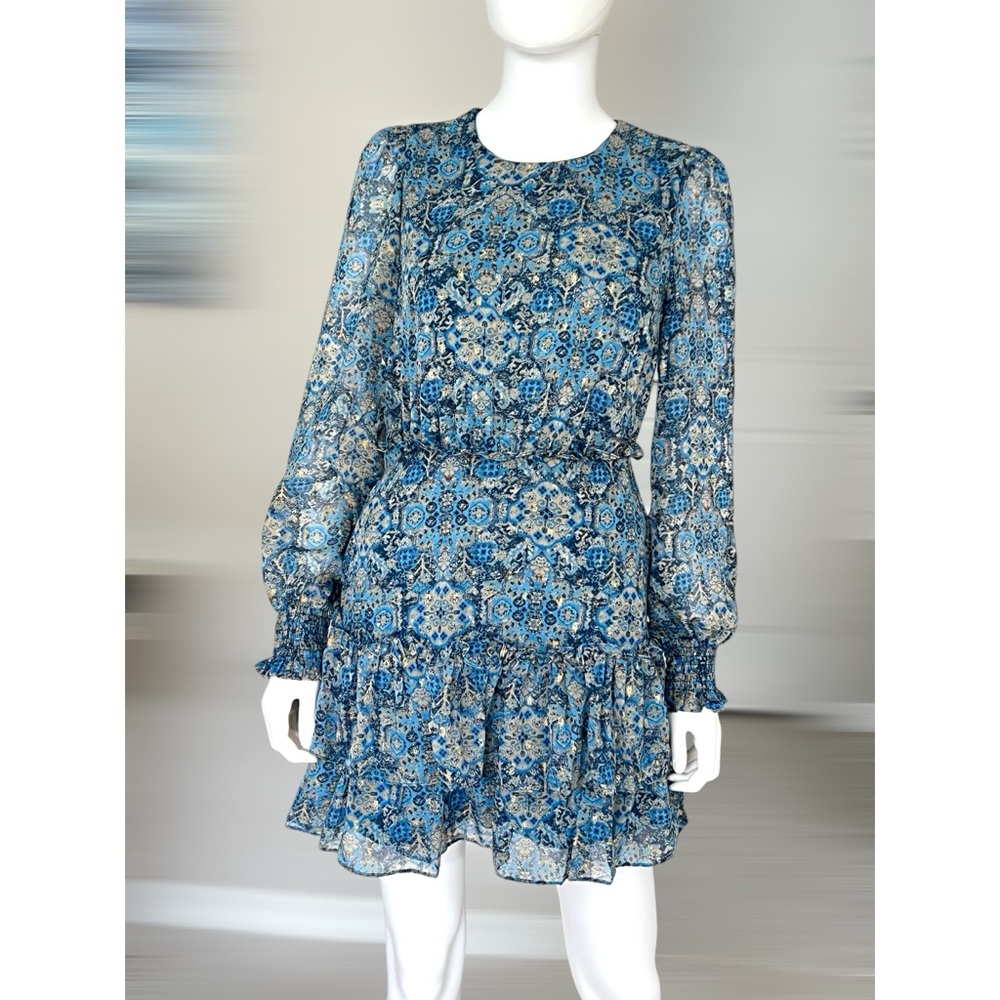 INA Cutest mini dress metallic gold detail S M L - Picture 4 of 10